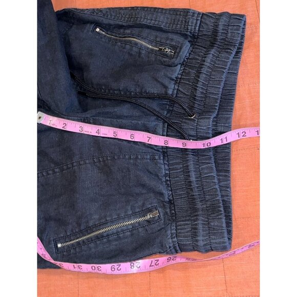 Athleta Black Cabo 100% Linen Joggers Pull on Pants Womens size 2 - Picture 8 of 10